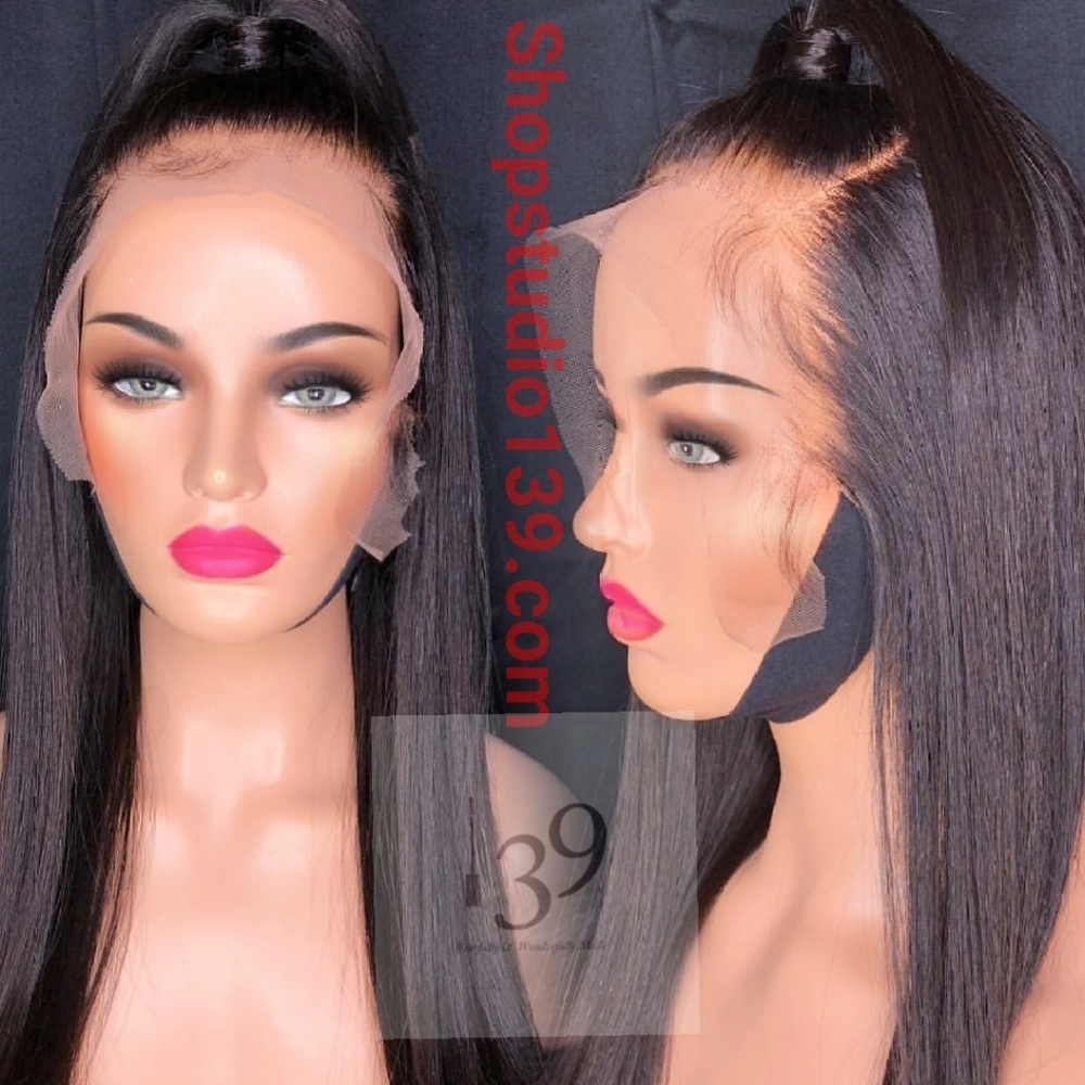 Beautiful human  hair lace front wig